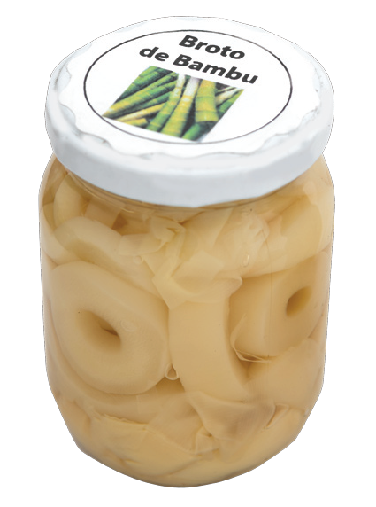 Conserva de broto de bambu
